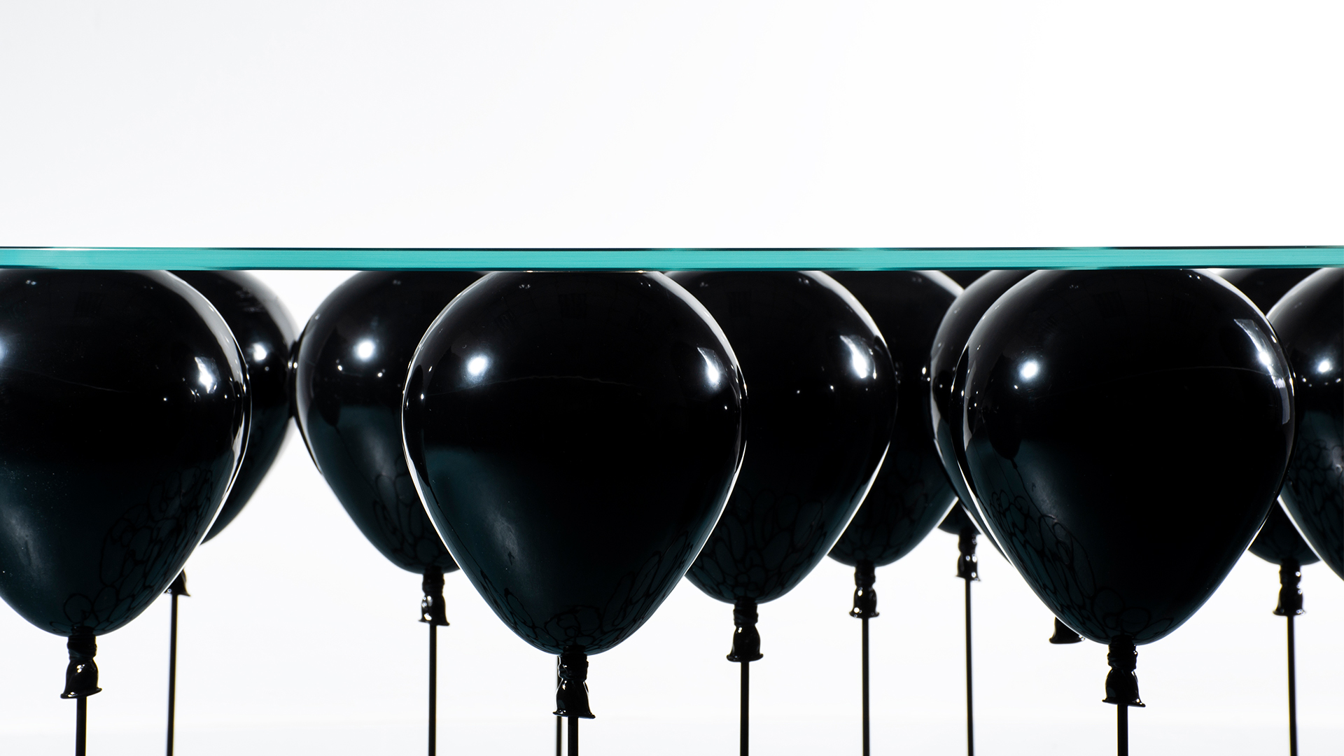 Glass Balloon Table Collectible Furniture Design