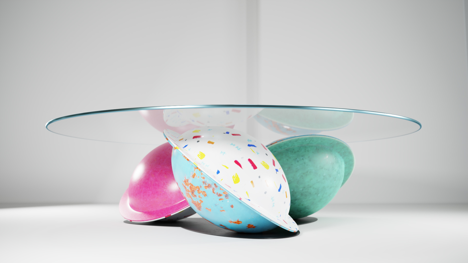 Flying Saucer Modern Coffee Table Design
